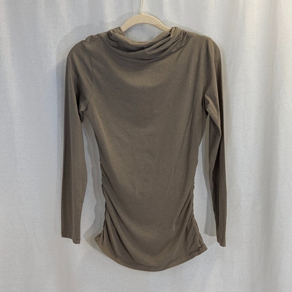 CAbi Size Small Mock Turtleneck in Light Brown - Picture 6 of 13